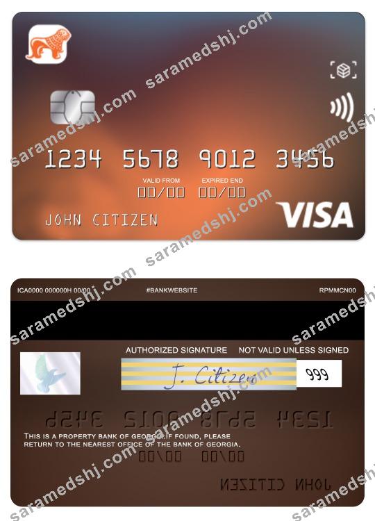 Georgia Bank of Georgia visa classic card